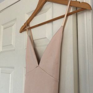 Nude slip dress